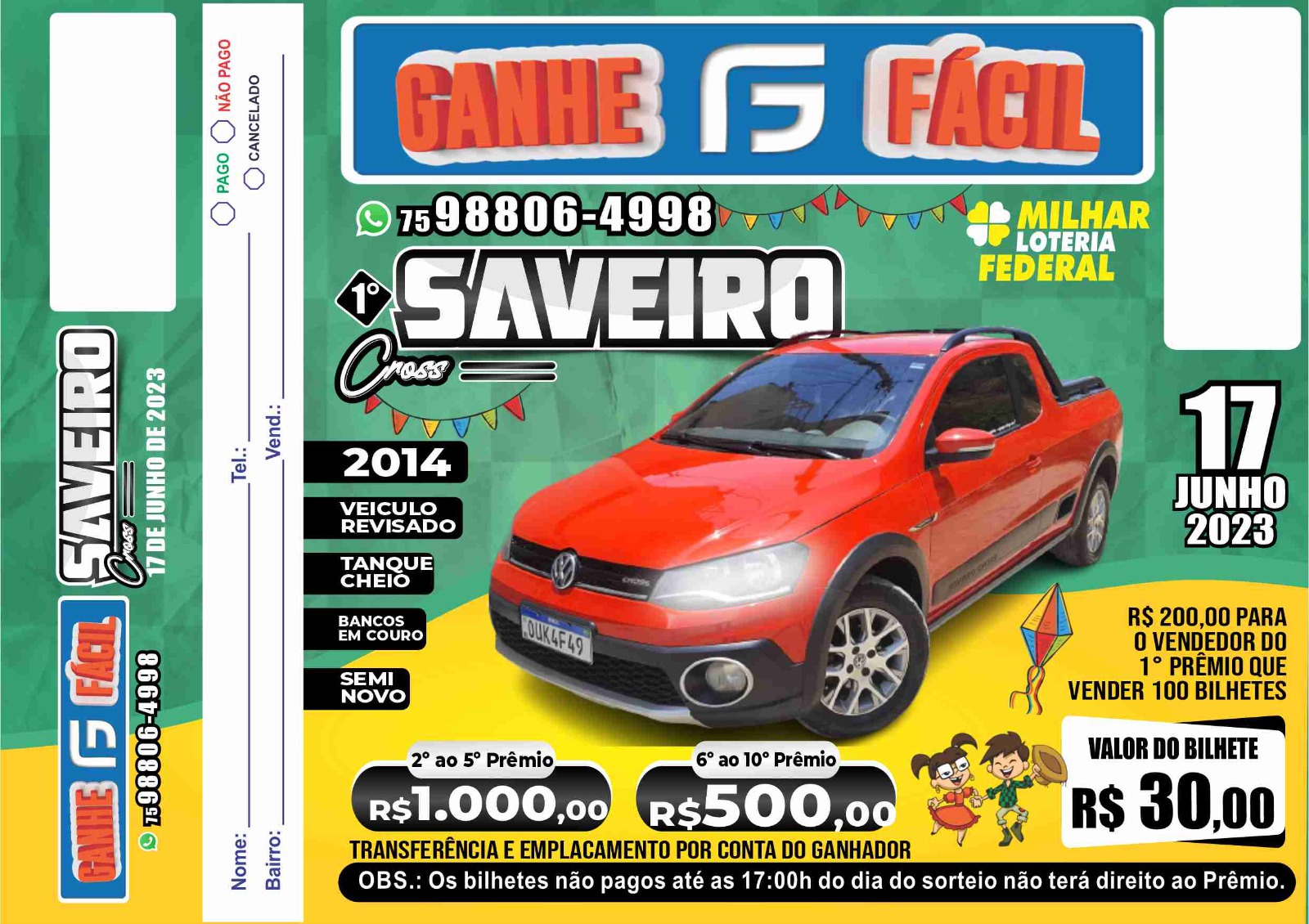 Imagem capa da rifa